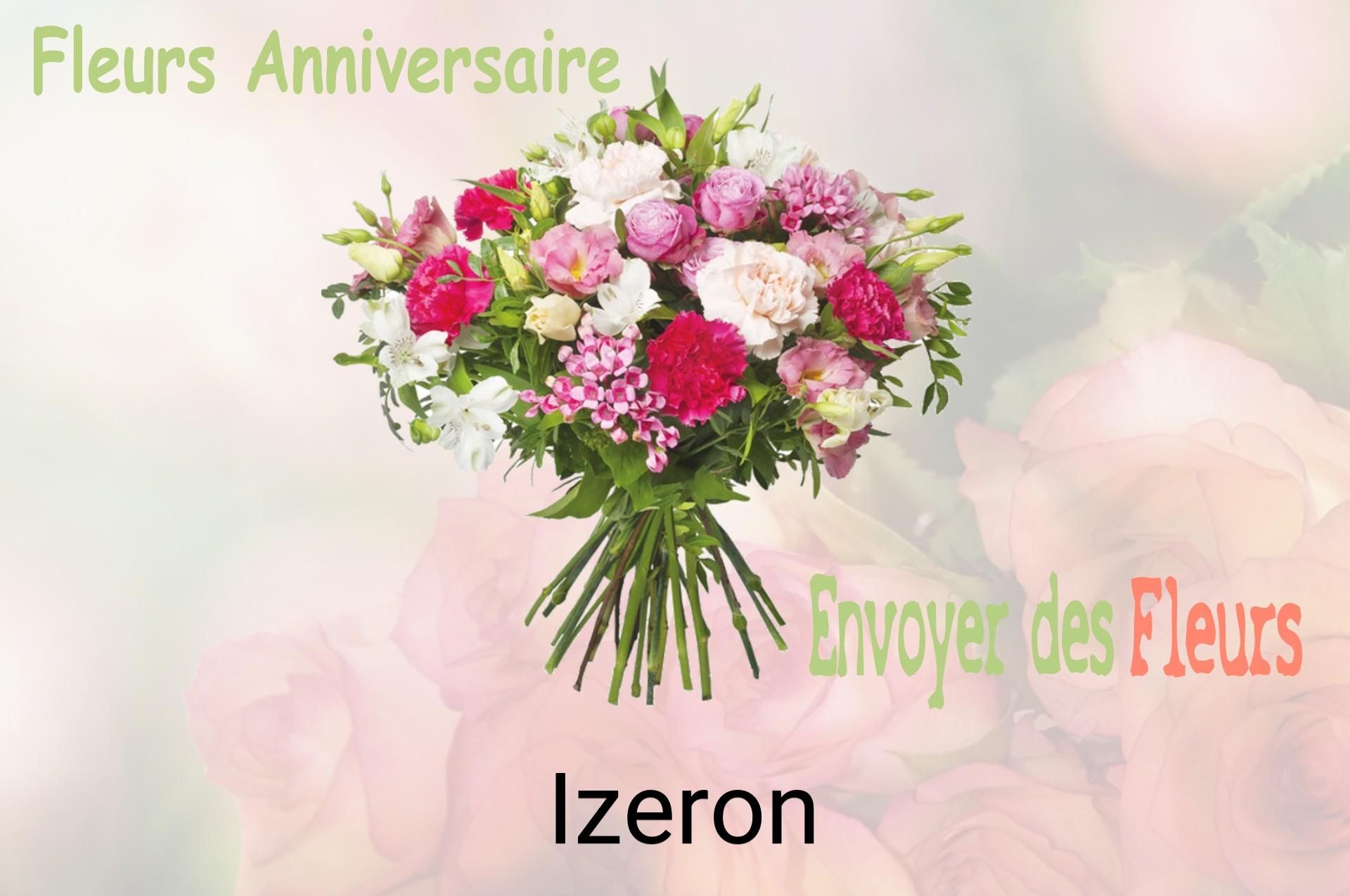 Bouquet de fleurs d’anniversaire livré à Izeron