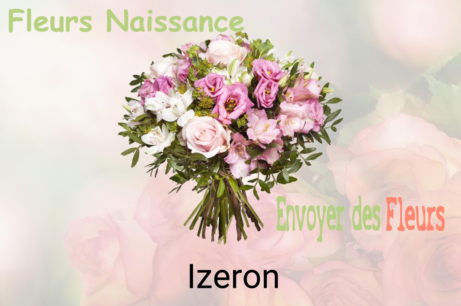Bouquet de fleurs de naissance livré à Izeron